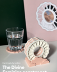 Mac Miller Divine Feminine Coaster Set (6x) + Holder – Limited Handmade Fan Edition